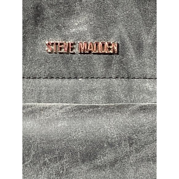 Steve Madden Grey Distress Look Bookbag  Backbag Purse - Picture 2 of 7